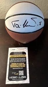TONI KUKOC Signed Spalding Mini White Panel Basketball HOF ~ JSA COA! - Picture 1 of 2