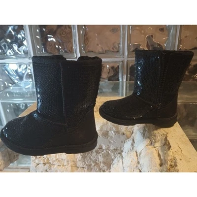 Botas Khombu Lentejuelas Niña Suzie Negras Forradas de Piel Sintética Talla 8 Envío Gratis Foto 1 de 4