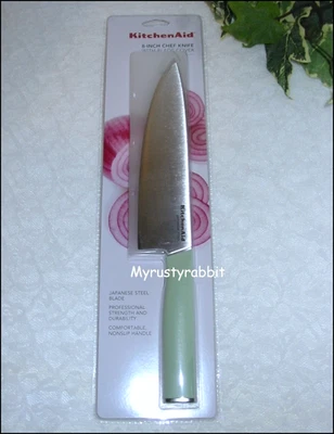 Cuchillo de Chef Kitchenaid Hoja de 8" con Cubierta - Verde Pistacho HPIA - Nuevo Foto 1 de 4