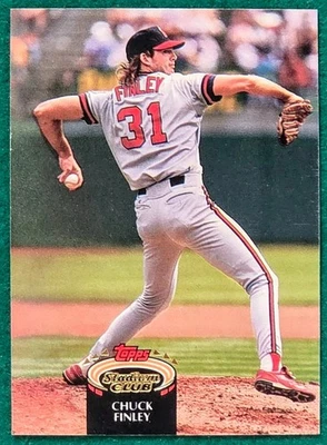 Chuck Finley - 1992 Topps Stadium Club #315 - California Angels Baseball Card - Image 1 of 3