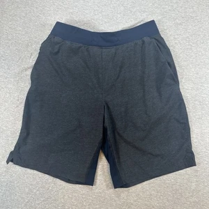 Lululemon THE Short 9" Uomo M Grigio Blu Foderato Difetto Sportivo - Foto 1 di 10