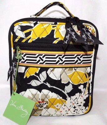 Bolsa isolada ou estojo cosmético VERA BRADLEY para almoço - Dogwood preto amarelo - Imagem 1 de 4
