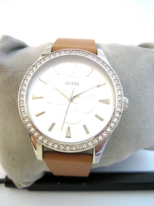 RELOJ GUESS MUJER ANNA W1280L1 ACERO INOXIDABLE CRISTALES DKNY CUERO GENUINO - Imagen 1 de 10
