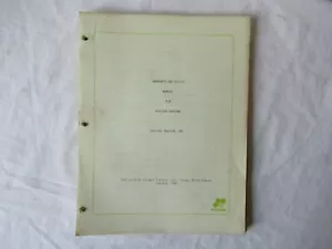 1980 Steiger tractor dealer warranty policy manual cougar panther bearcat - Picture 1 of 10