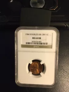 1984 Double Ear Ms64 RB NGC - Picture 1 of 3