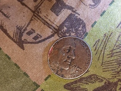 2005 P.Jefferson Nickel Bison Error Coin  Annealing  Error - Image 1 of 4