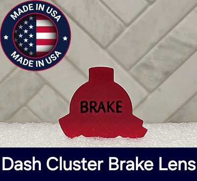 1970-72 Chevrolet Chevelle / El Camino / Monte Carlo SS Dash Cluster Brake Lens - Image 1 of 4