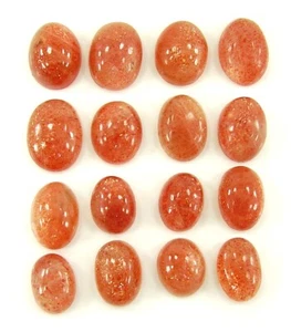Lote de 16 piezas de piedras preciosas sueltas de piedra solar natural de 62,20 quilates piedra de cabina de 10-13 mm - 2071 - Imagen 1 de 2