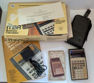 Texas Instruments The MBA Business Calculator w Box Case Manual Charg NONWORKING - Bild 1 von 17