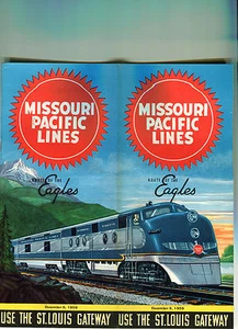 Tabla de tiempo Missouri Pacific Lines 1959/6 de diciembre de 1959/ ¡Bonitos gráficos de portada!! - Imagen 1 de 1