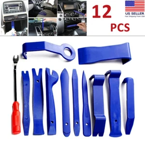 12 Auto Trim Removal Tool Kit Car Panel Door Dashboard Fastener Remover Pry Set - Picture 1 of 16