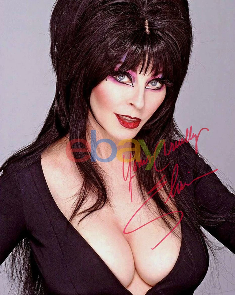 ELVIRA SIGNED 8X10 AUTOGRAPHED PHOTO REPRINT - Image 1 of 1