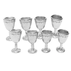8 bicchieri da vino in miniatura coppa di champagne per 1/12 accessori da cucina - Foto 1 di 10
