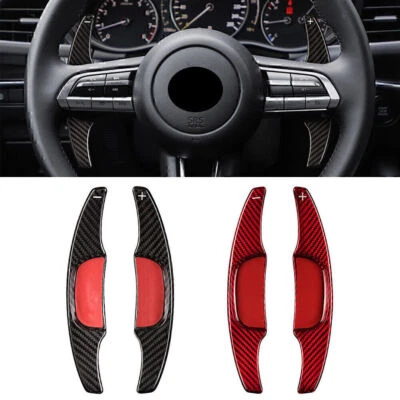 2 Stück Kohlefaser Lenkrad Schaltwippe Für Mazda 3 2020-2021 2020 - Bild 1 von 4