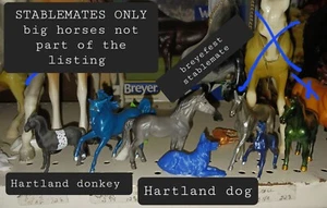 Breyer Hartland Horse Stablemate Lot Tsc Paint Set Foal Dog Breyefest - Picture 1 of 1