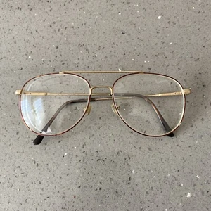 Elasta Safilo Brown Aviator Eyeglasses Glasses Frames ONLY 58-17-140 Italy - Picture 1 of 7