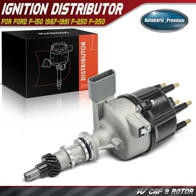 Distribuidor de encendido con tapa y rotor para Ford F-150 1987-1991 F-250 F-350 L6 4,9 L Foto 1 de 4