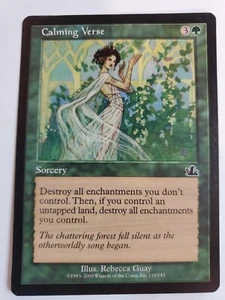 MTG Magic The Gathering Card Calming VerseSorcery Green Prophecy - Picture 1 of 2