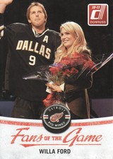 2010-11 Donruss Hockey Fans of the Game #5 Willa Ford - Mike Modano