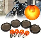 Replacement Bulbs Lens Smoke Turn Signal Plastic 2002-Up 4 Sets Covers