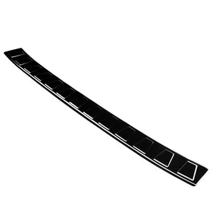 Protección de borde de carga adecuado para VW T-Roc 11.2017> acero inoxidable negro - Imagen 1 de 6