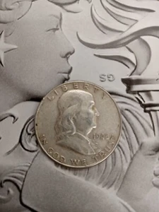Silver 1948-D Franklin Half Dollar good looking coin TP-7628 - Picture 1 of 2