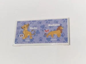 Vintage 1990's Disney's The Lion King Simba Mufasa Pog Milk Cap Chex Cereal - Picture 1 of 2