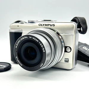 OLYMPUS PEN E-PL1 14-42mm F3.5-5.6 Mirrorless Camera From Japan - Picture 1 of 12