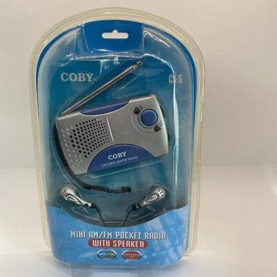 Coby CX-5 Mini Portable Pocket Radio With Speaker Brand New! - Image 1 of 4