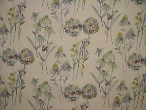 4m Ashley Wilde Rivington Spa Cotton Fabric Curtain Roman Blinds Upholstery - Photo 1/7