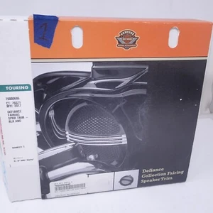 Harley Davidson Defiance Batwing Fairing Speaker Grills - Black Finish 76000686 - Picture 1 of 9