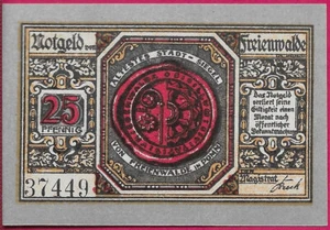 GERMANIA NOTGELD,CITTÀ DI FREINWALDE IN POMERANIA 25 PFENNIG 1920 (PROVINCIA PRUSSIANA - Foto 1 di 2