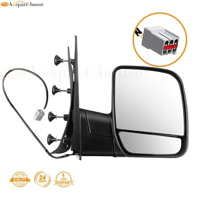 Espejo retrovisor manual derecho pedestal para Ford E 150 250/E 450 350 Super Duty 2004-2013 Foto 1 de 4