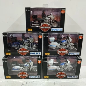Maisto 1/18 Harley Davidson Motorcycles (5) Serie 4 Police Trooper  - Foto 1 di 9