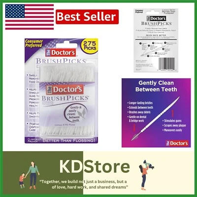 275 unidades BrushPicks - Palillos de dientes reutilizables para el cuidado bucal diario esenciales Foto 1 de 4