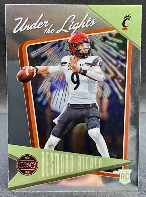 2022 Panini Legacy Desmond Ridder Under the Lights Rookie Insert #3 Falcons RC - Image 1 of 2