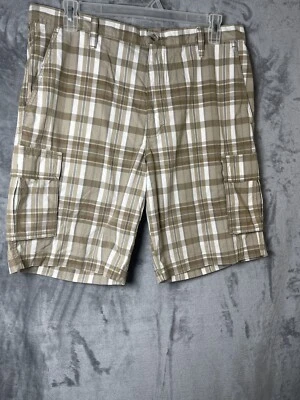 Pantalones Cortos Carga Dockers Para Hombre Beige Caqui Blanco Rayas - Para Hombre Talla 36 Foto 1 de 4