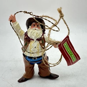 Vaquero Papá Noel adorno de Navidad casa de vacaciones - Imagen 1 de 13