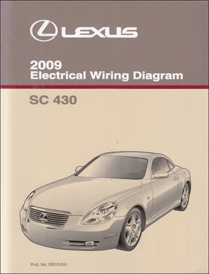 Manuale Originale Del Diagramma Elettrico Del Cablaggio Lexus SC 430 2009 - Immagine 1 di 2