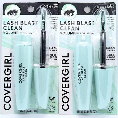 CoverGirl Lash Blast Clean Volume Mascara - # 810 Black Brown LOT OF 2pcs NIP - Image 1 of 3