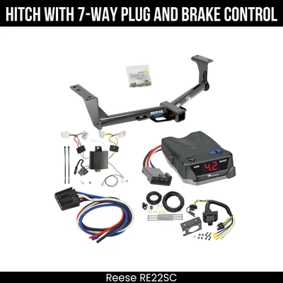 Paquete de remolque enganche + control de freno para 15-24 Nissan Murano todos los modelos receptor de remolque de 2" Foto 1 de 4