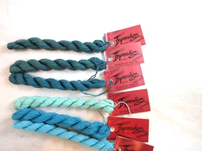 Impressions by Caron Lot of 6 Skeins Assorted Colors  36 yds.     H136 - Image 1 of 3
