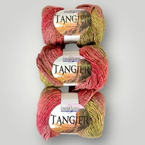 Cascade Yarns Tangier Strawberry Field Color 14 Silk Blend 3 Skein NWT - Picture 1 of 4