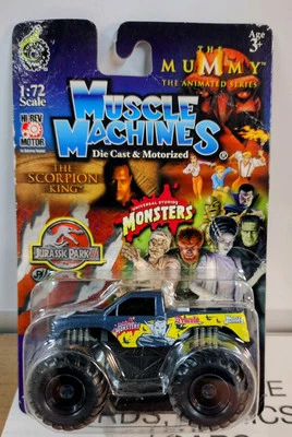 2003 Muscle Machines  CHEVROLET DRACULA MONSTER TRUCK Blue 1:72 HI-REV MOTOR NEW - Image 1 of 4