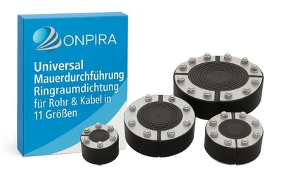 Universal Mauerdurchführung Wand Ringraumdichtung Rohr Kabel Durchführung - Bild 1 von 4