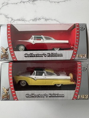 Lote de 2 colección Yat Ming Road Signature - Ford Crown Victoria 1955 1:43 Foto 1 de 4