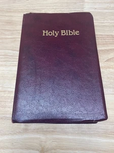 Bibel Neu King James Version Roter Buchstabe Nelson 433BG 1992 Riesendruck Vintage - Bild 1 von 15