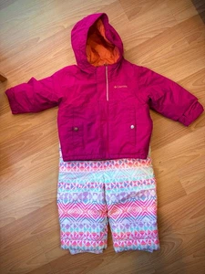 COLUMBIA Kids Toddler Winter Snow Ski Coat PINK Jacket CHILDRENS PLACE 18M - 2T - Picture 1 of 6