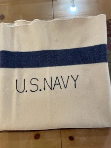 Vintage Authentic U.S.NAVY Blanket 188x132/ 74”x51” - Picture 1 of 2