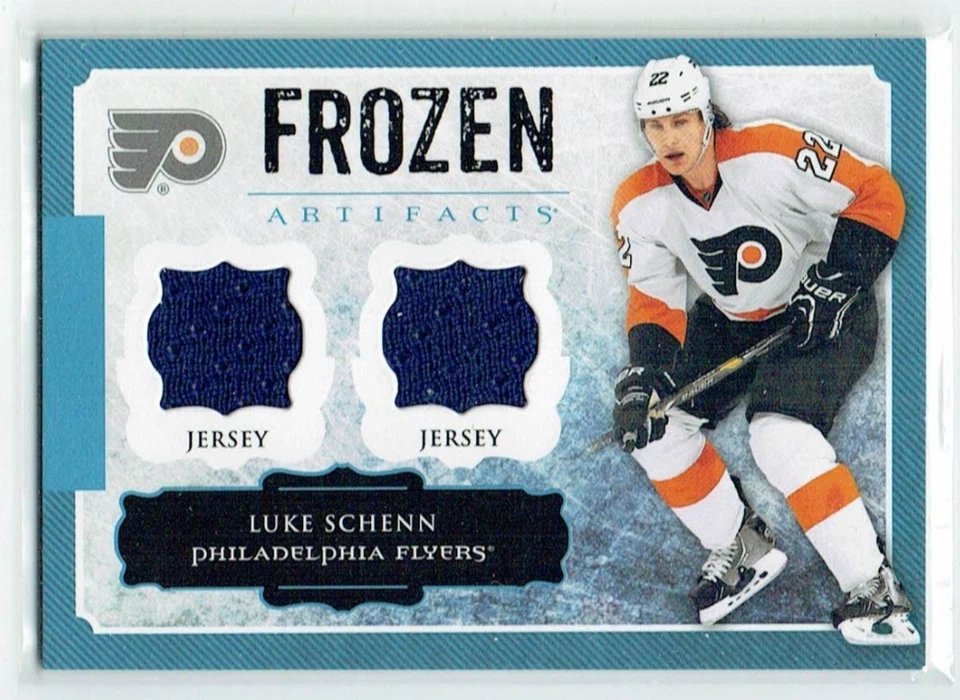 13-14 UD Upper Deck Frozen Artifacts  Luke Schenn  Dual Jerseys - Image 1 of 1